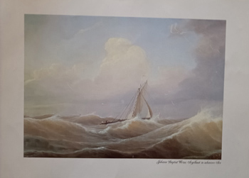 Johann Babtist Weis Segelboote in schwerer See