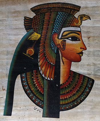 Bild  16 x 29 cm hoch Papyrus Druck
