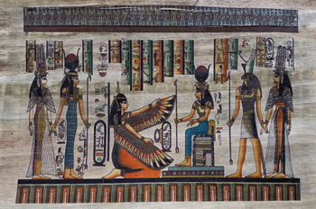 Bild 30 x 21 cm hoch Papyrus Druck  farbenfroh
