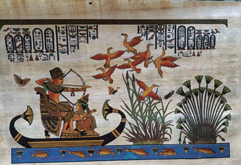 Bild 27 x 19 cm hoch Papyrus Druck auf Papyrus Blatt