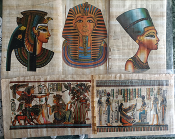 Ägyptische Papyrus Bild, 20 c 30 cm hoch,