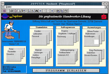 Jupiter-Handwerker Software V.8.x